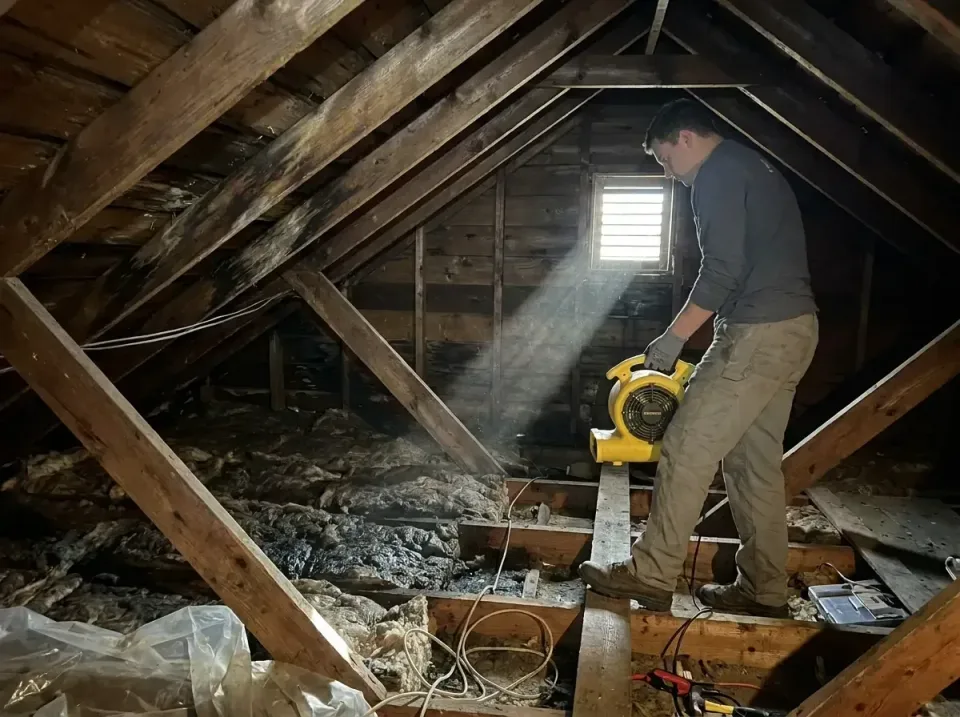 attic-water-damage-drying-proc-007 — frequently asked questions, Emergency Water Extraction & 24/7 Flood Response in Carolin…